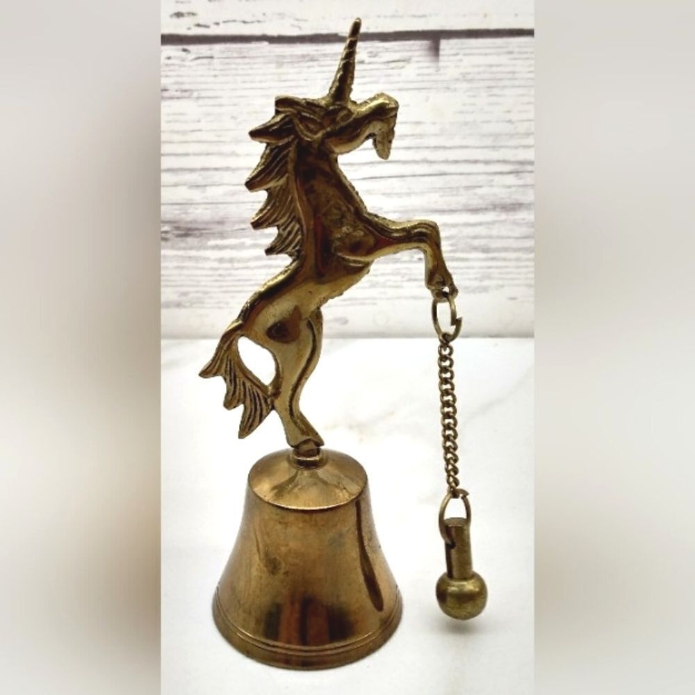 Unicorn Brass Bell Vintage